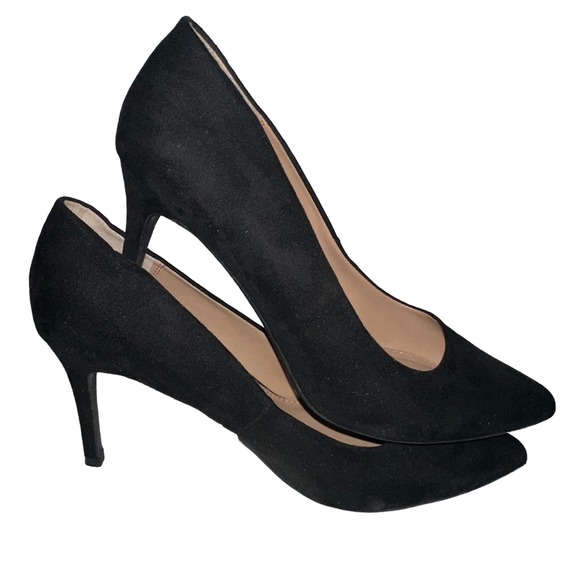 A New Day Black Pointed Toe Heels Size 9 - Picture 4 of 8